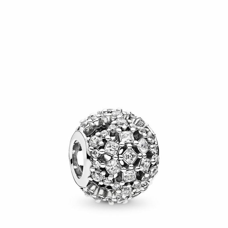 Pandora Snow Flurry Charm - Sterling Silver/Cubic Zirconia - Canada | IC1982LA